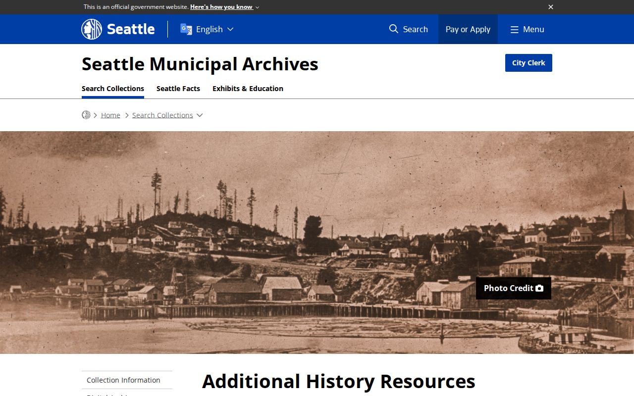 King County city directory Municipal Archives local history resources for old King County addresses